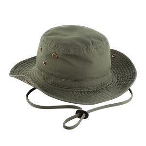 Beechfield Unisex Adult Outback Leather Lined Panama Hat / Olive
